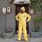 Unisex Hazmat Suit Costume for Kids Yellow Jumpsuit with Hood and Mask